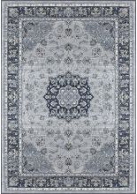 Dynamic Rugs ANCIENT GARDEN 57559 SILVER / BLUE Area Rugs